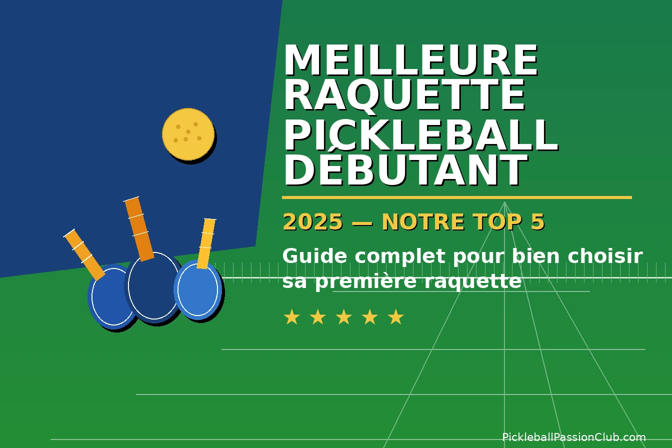 Comparatif des meilleures raquettes de pickleball pour débutant 2025 - TOP 5
